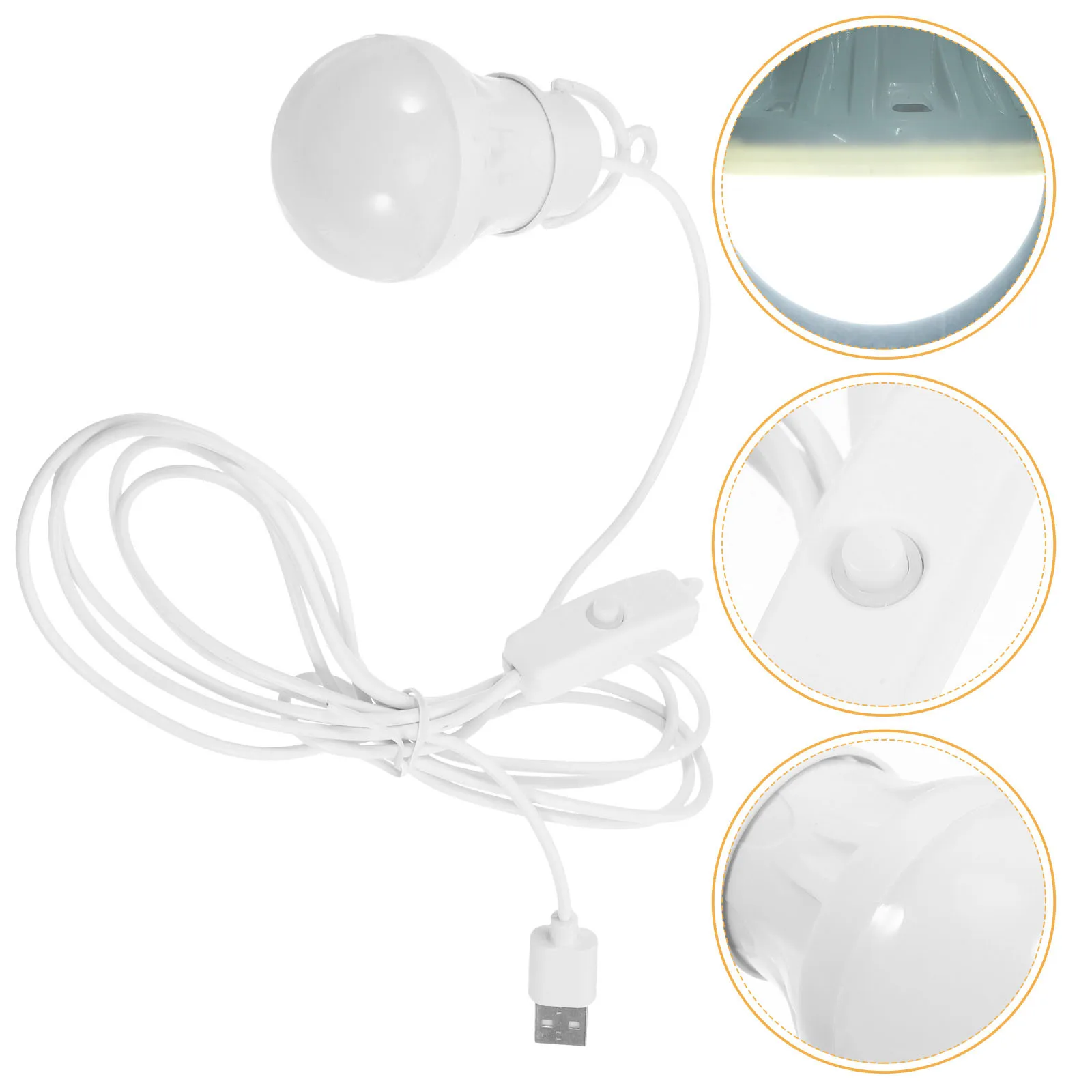 

USB Camping Lantern 7W LED Portable Tent Light Hanging Lamp 2.4m Cable for Hiking Backpacking Emergency Outdoor Lighting