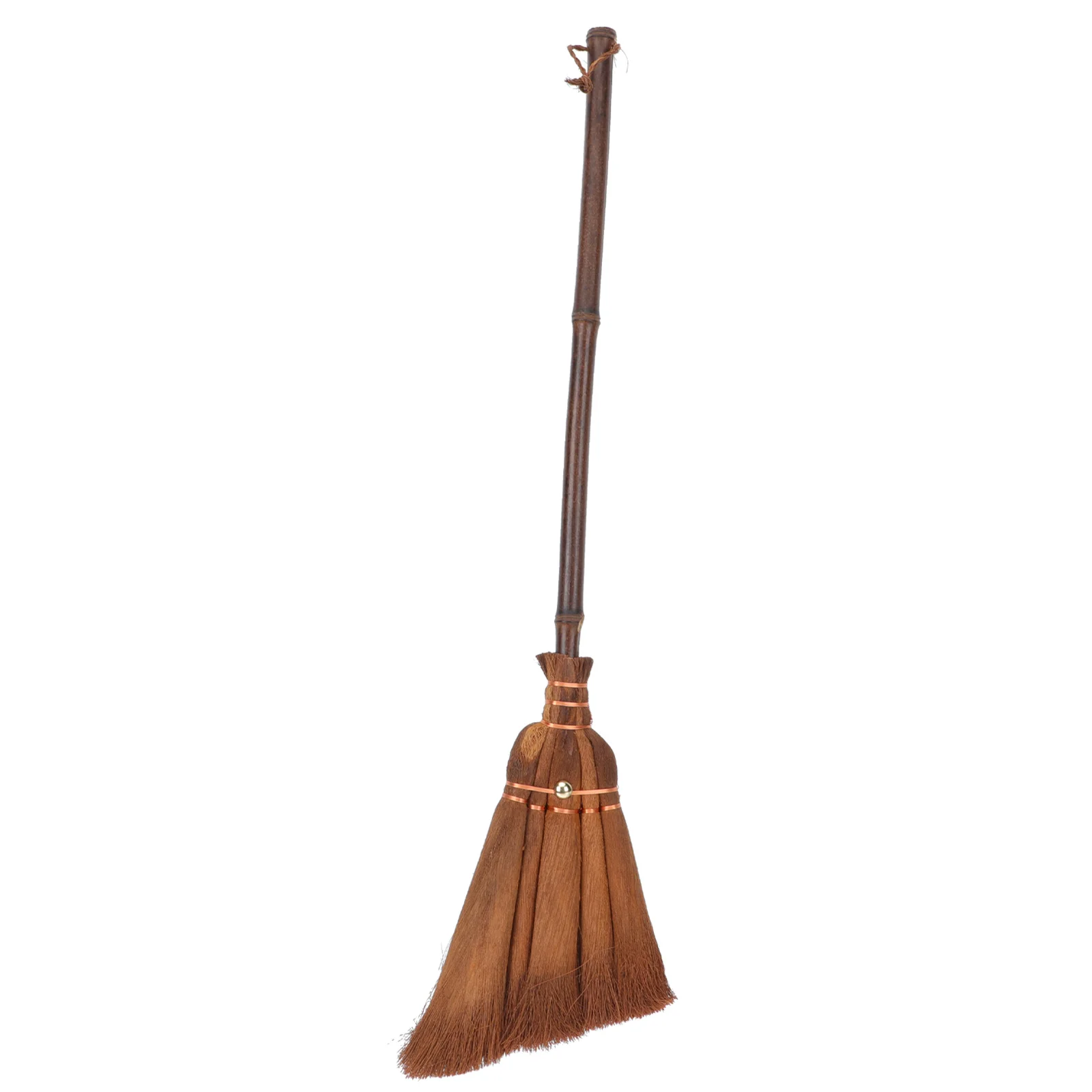 

Children's Broom Environmentally Friendly Brooms Small Dustpan Palm-fiber Toddler Toy Brown Silk Natural Compact Hanging Rope