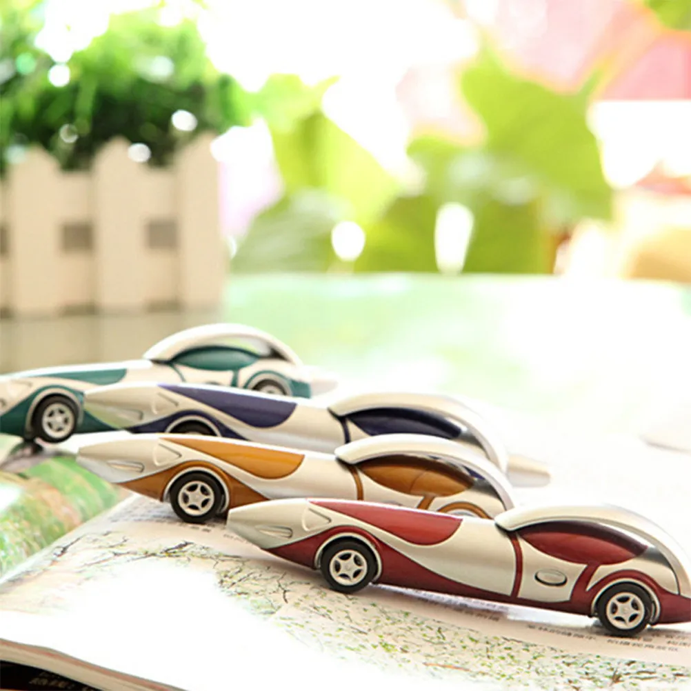 6Pcs Kawaii Car Ballpoint Pens Cute Design School Writing Stationery for Kids Students Perfect Christmas Gifts