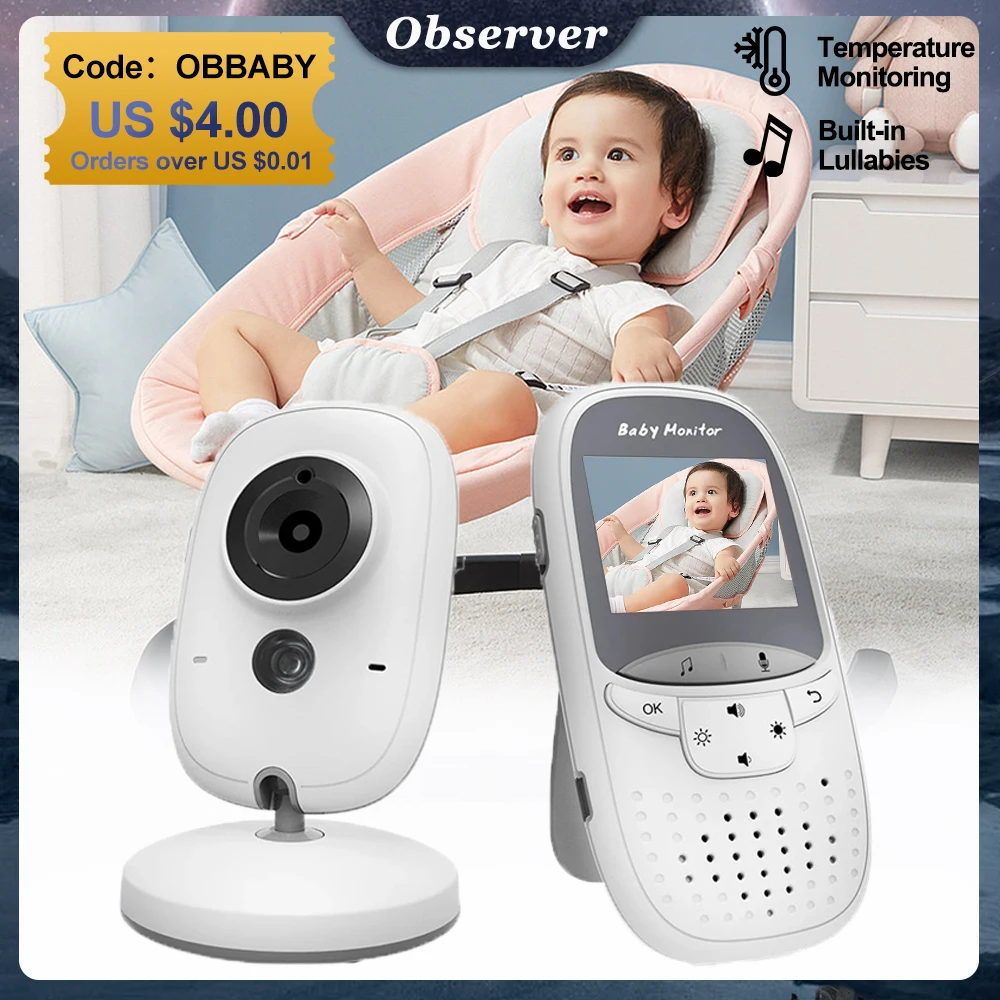 

Portable Baby Monitor Indoor 2.4G Temperature Camera Lullabies Intercom VOX Mode Video Baby Camera Walkie Talkie Babysitte VB602