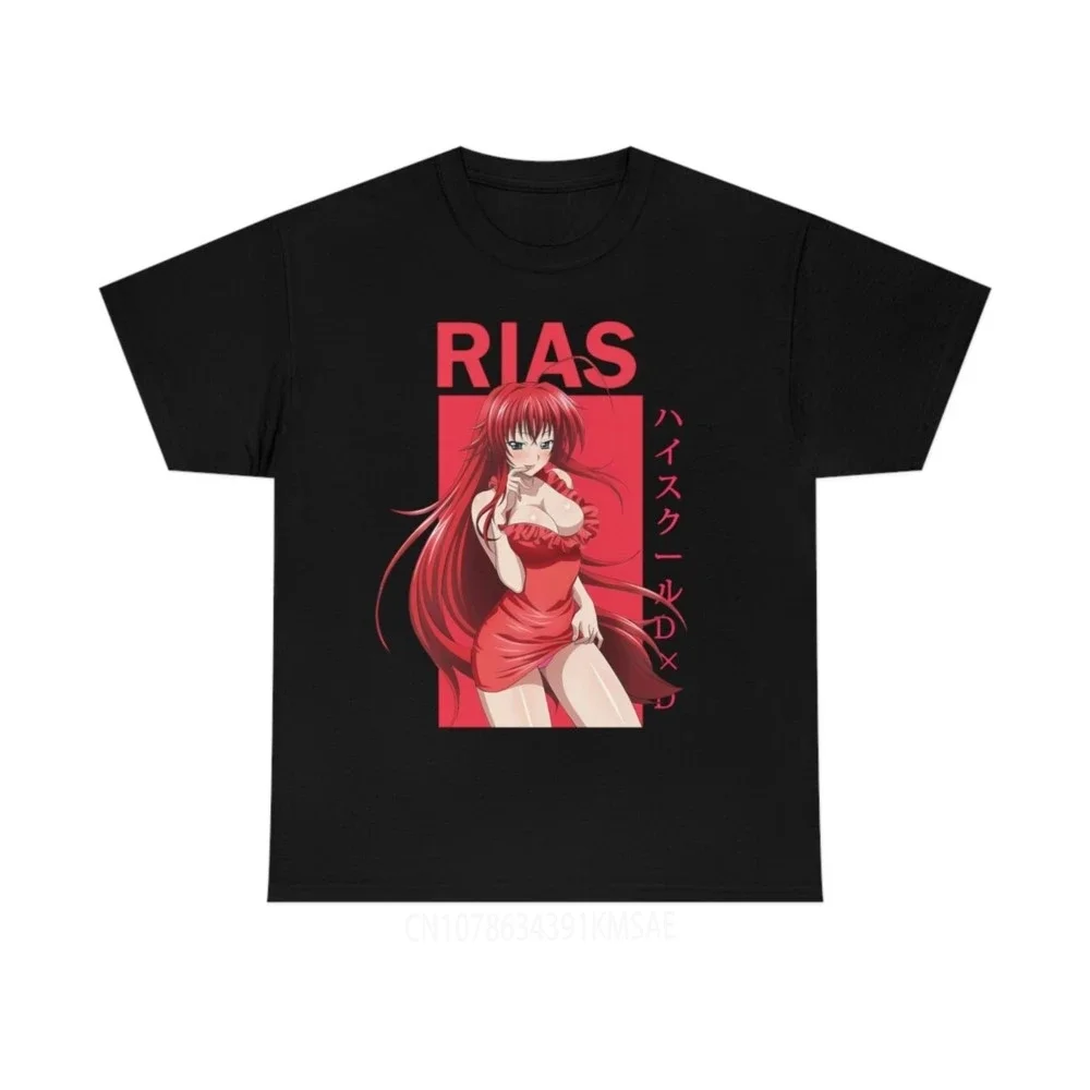 Japanese Anime Rias DxD Graphic Printed T shirt Summer Vintage Harajuku Short Sleeve Oversized Fashion Men Women EU Size T shirt