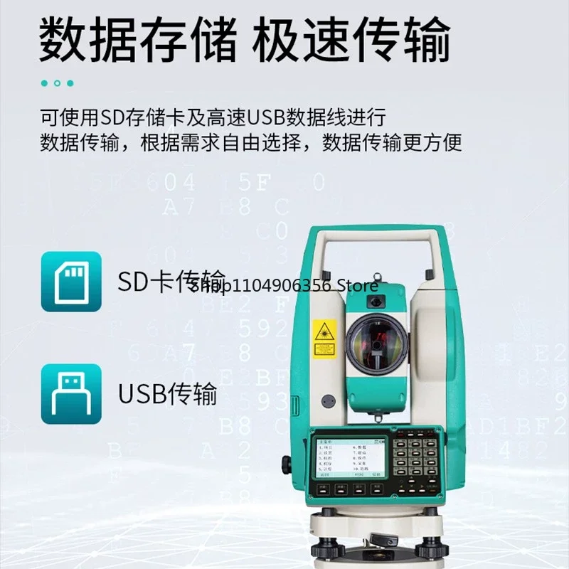 لمحطة المجموع خالية من المنشور 1000 متر RTS-822R10M أداة قياس عالية الدقة لشاشة ملونة #1