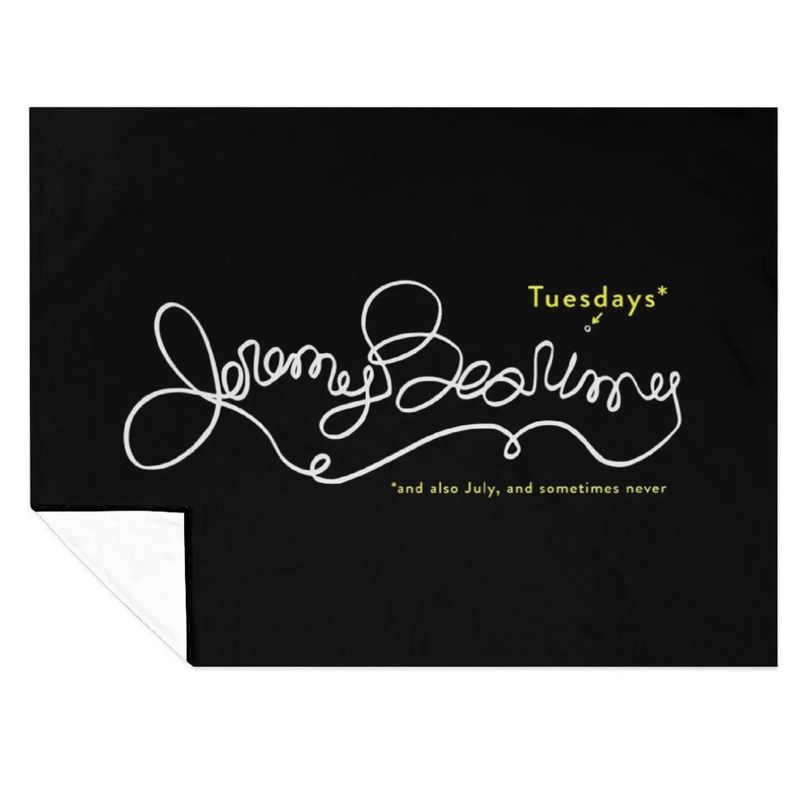 

Jeremy Bearimy in white (with notation) Throw Blanket heavy to sleep Sleeping Bag Bed Fashionable Bed Blankets