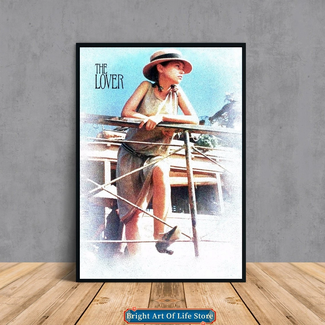 

The Lover (1992) Movie Poster Cover Photo Canvas Print Apartment Home Decor Wall Painting (Unframed)