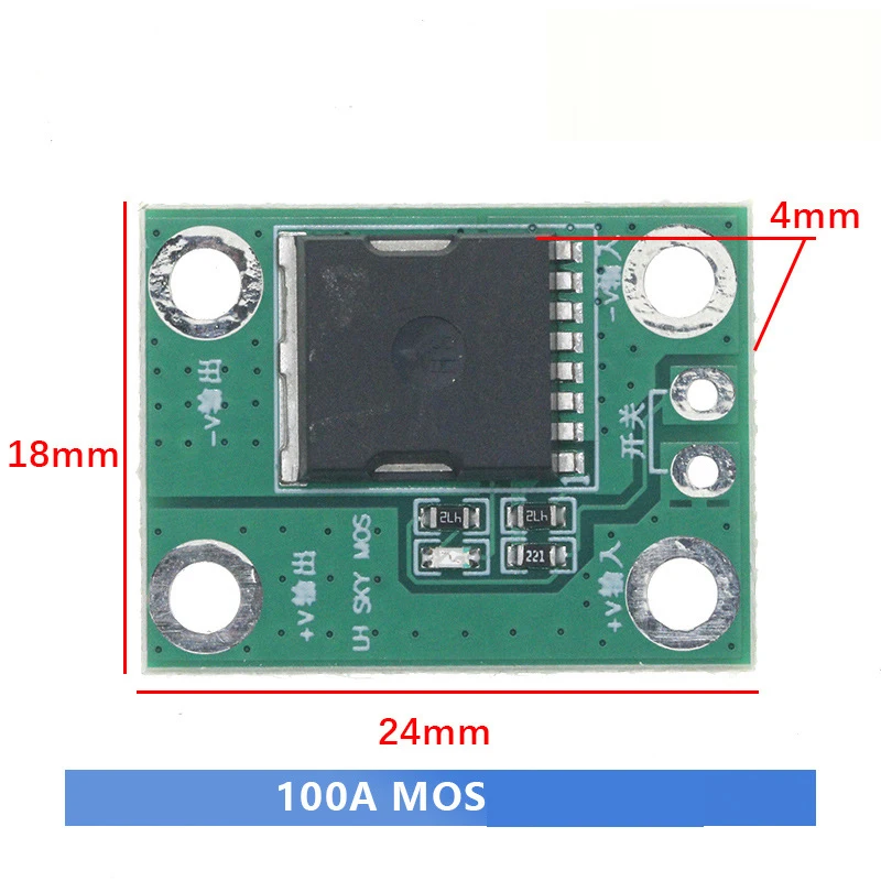 50A 100A 5-26V Hochleistungs-MOS-Auslöseschalter-Treibermodul Feldeffekttransistor PWM-Regelung Elektronische Schaltersteuerung – Detail 5
