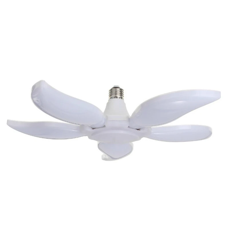 

LED Garage Lights Fan-Blade Shaped Cold White Foldable Energy Save 75W E27 Super Bright Wide Voltage Home Ceiling Light