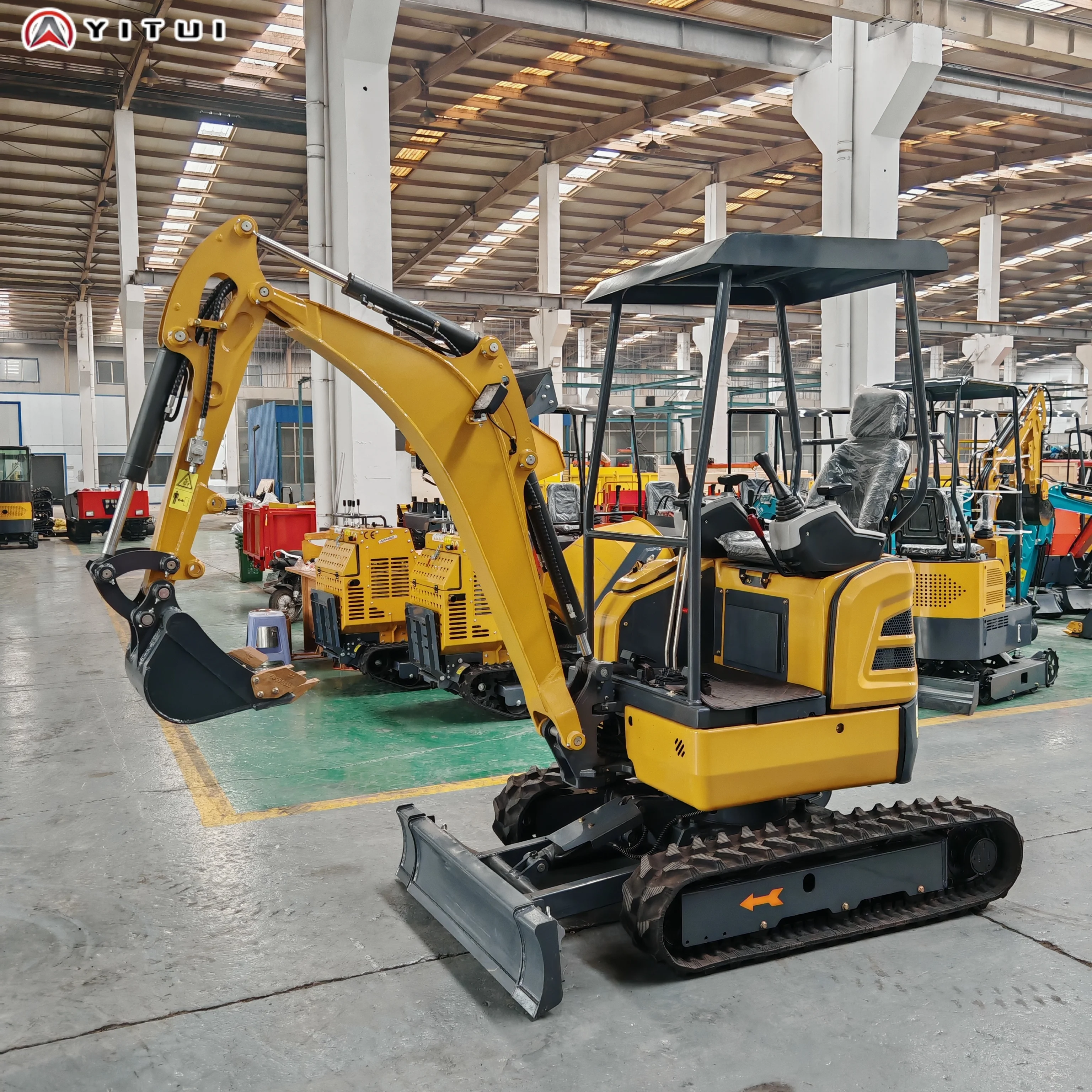 New Mini Excavator 2.6 Tons. High Quality Hydraulic Crawler Type 1.2 Ton Mini Excavator Customized Multiple Accessories