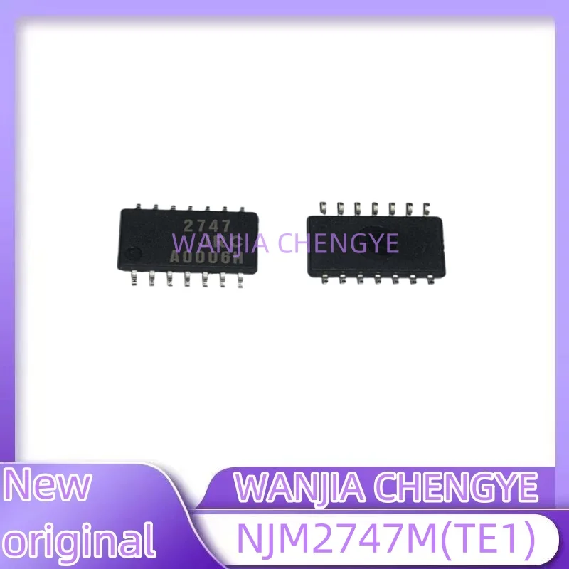 5PCS New original NJM2747M(TE1) NJM2747M-TE1 2747 Operational amplifier SOP14