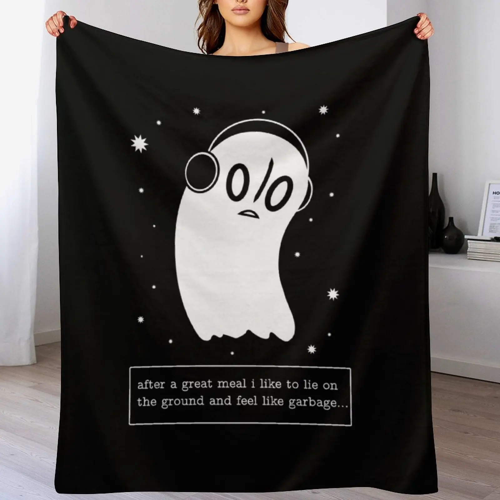 

Undertale: The Napstablook Way Throw Blanket decorative warm winter cosplay anime Soft Beds Blankets