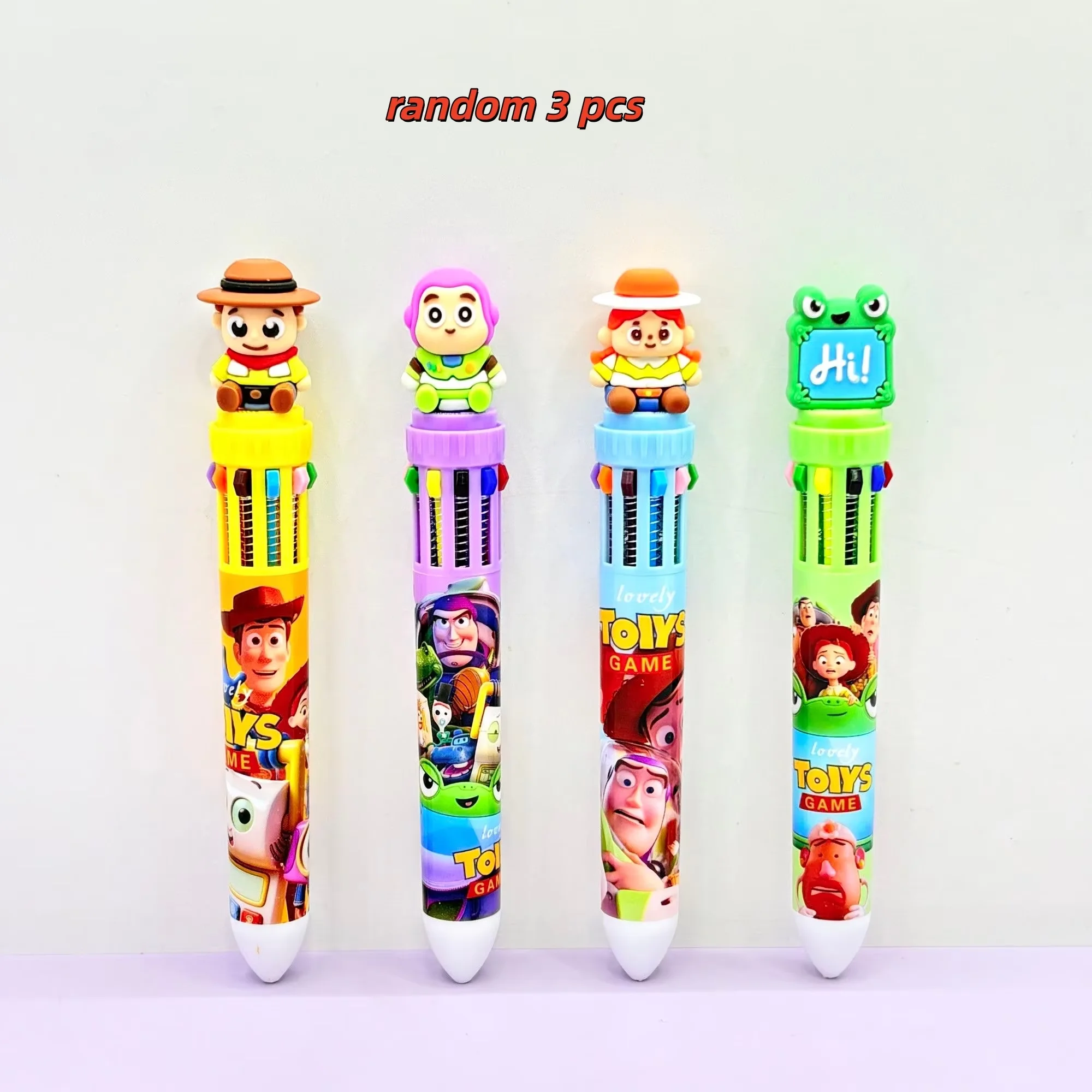 10-Farben-Kugelschreiber, niedlicher Cartoon-Druckstift für Journaling, Notizen, Kinder, Mädchen, Jungen, Schule, Partygeschenk – Detail 8
