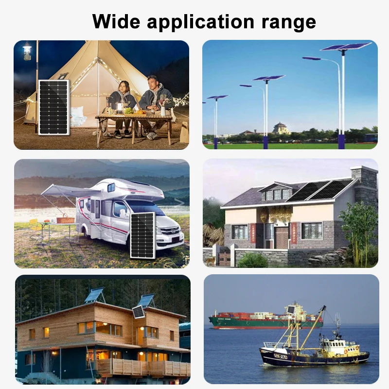 Imagem -05 - Painel Solar Mono 18v 25w 30w 40w 60w 70w 80w 100w Poder Exatamente Real para 12v Home e Sistema Solar Exterior Venda Direta da Fábrica