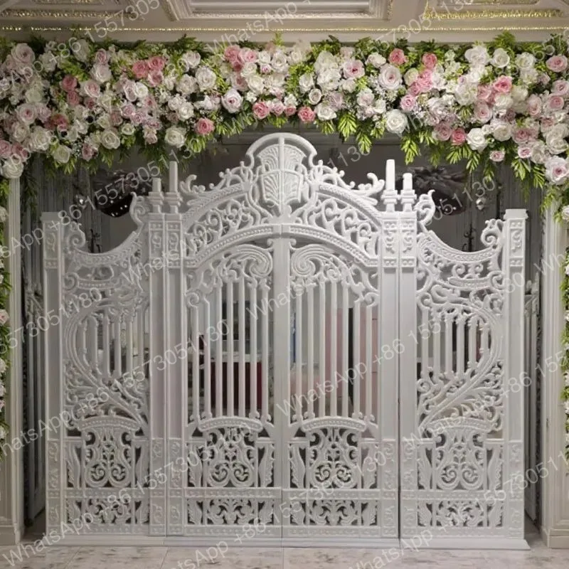 Party Decorative Stage Prop PVC White Grille Bracket Wedding Backdrop Stand