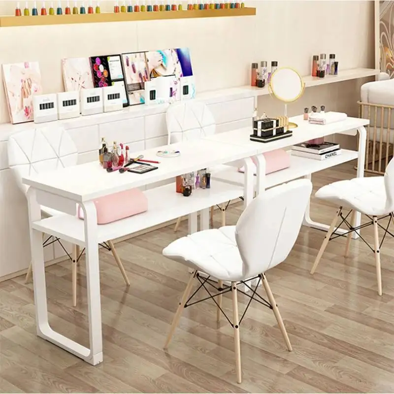 

Simple White Nail Tables Professional Beauty Black Manicurist Modern Nail Tables Home Nagel Tafel Beauty Salon Furniture MR50NT