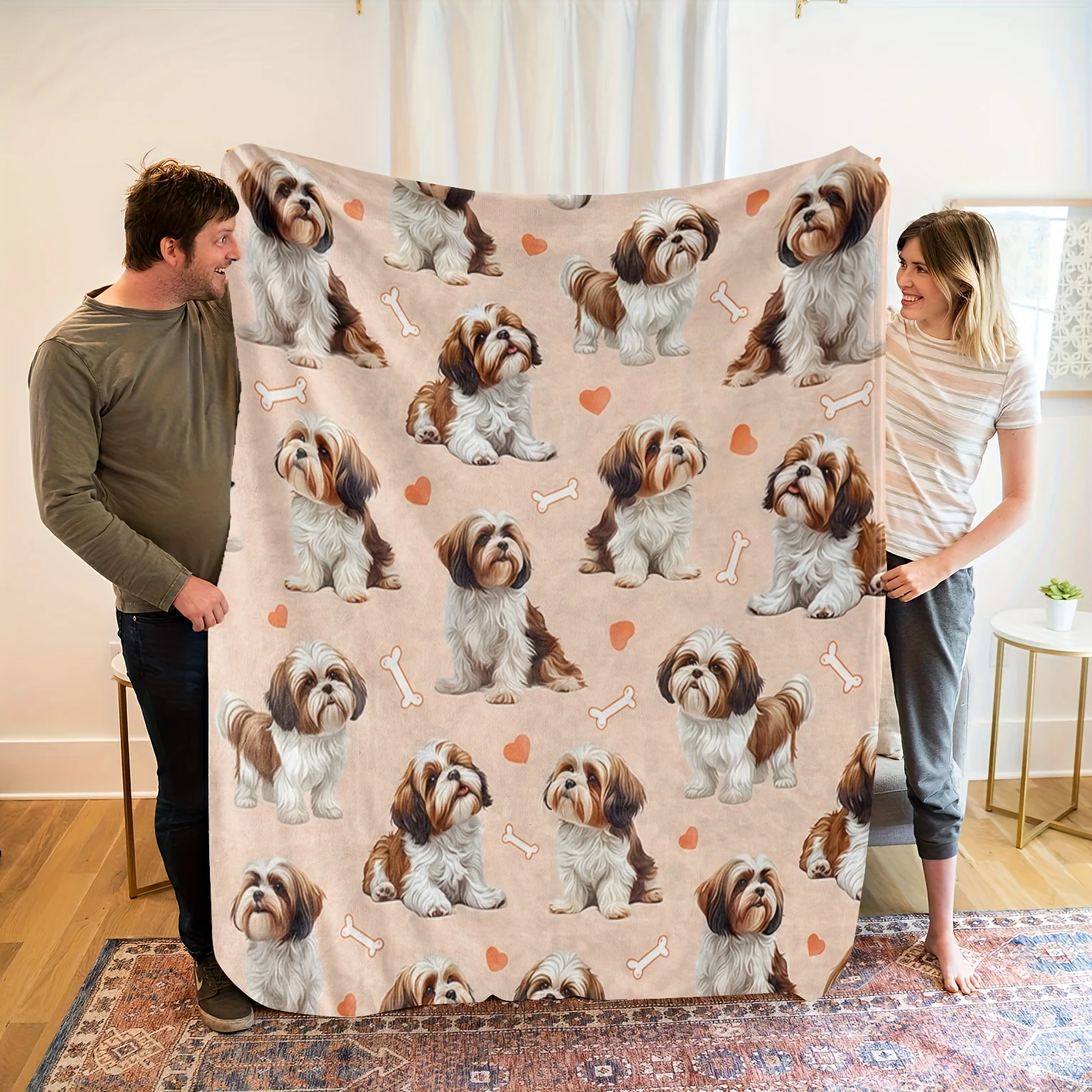 

Best Dad Flannel Blanket - Machine Washable Tear-Resistant, Heartfelt Message Father's Day/Anniversary Gift