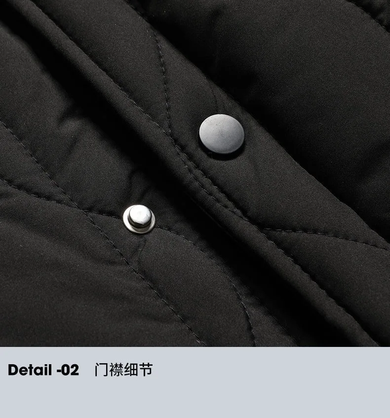 New Autumn/Winter Solid Color Fleece-Lined Thickened Warm Windproof Cotton Jacket Men's Casual Loose Sports Plus Size Outerwear