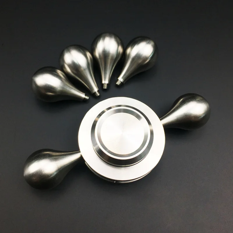หยดน้ําสแตนเลส Fidget Spinner EDC โลหะ Spinning Top Tip บรรเทาความเครียดบรรเทาของเล่น Gyroscope Anti - ความเครียดสําหรับเด็ก