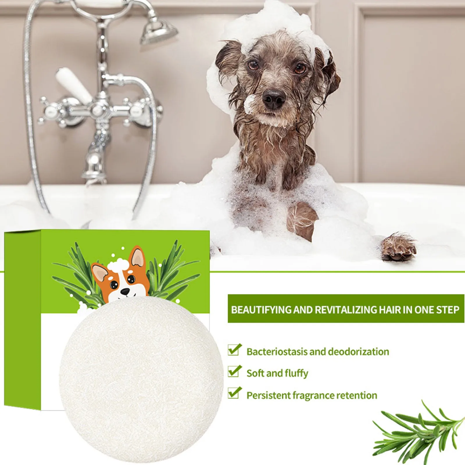 Dog Cat Body Shampoo Wash Pet Soap Black Chin Softening Remove Odor Botanical Ingredients Conditioner Pet Cleaning Products