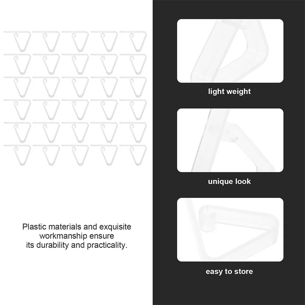 30 Uds Clips de plástico para mantel abrazaderas transparentes antideslizantes para cubierta de mesa fácil de instalar para Clips para mantel de interior y exterior