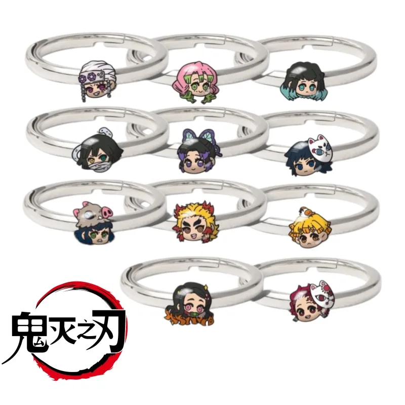 Demon Slayer Douma Tokitou Muichirou Tomioka Giyuu 2D Ring Mode Personalisiertes Cosplay-Zubehör Anime Original Nischen-Geschenk