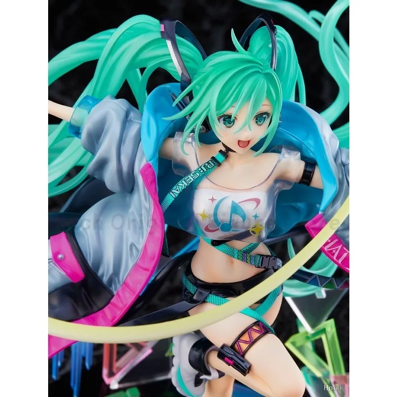 【Em estoque】Estágio colorido do projeto mundial SSF original! Feat. Hatsune Miku - RAGE World Project 2020 - Enfeites de modelo de figura de anime