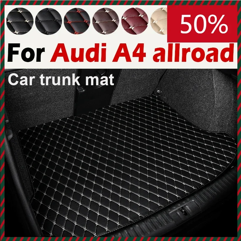 Car Trunk Mat For Audi A4 allroad 2017 2018 2019 2020 2021 2022 Custom Car Accessories Auto Interior Decoration