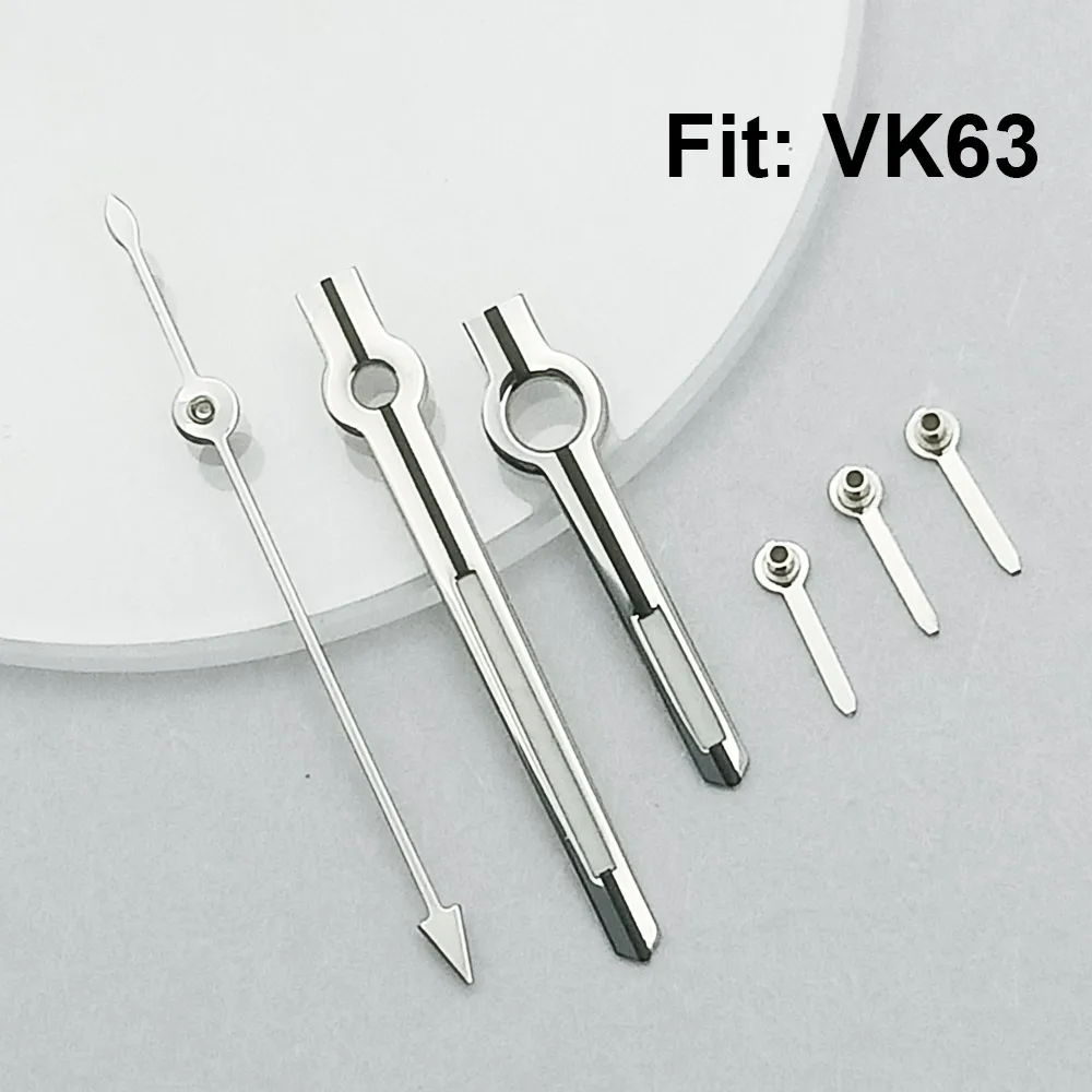 13.5mm hands C3 Luminous suitable for VK-63 movement  pointer watch replacement parts For accessories