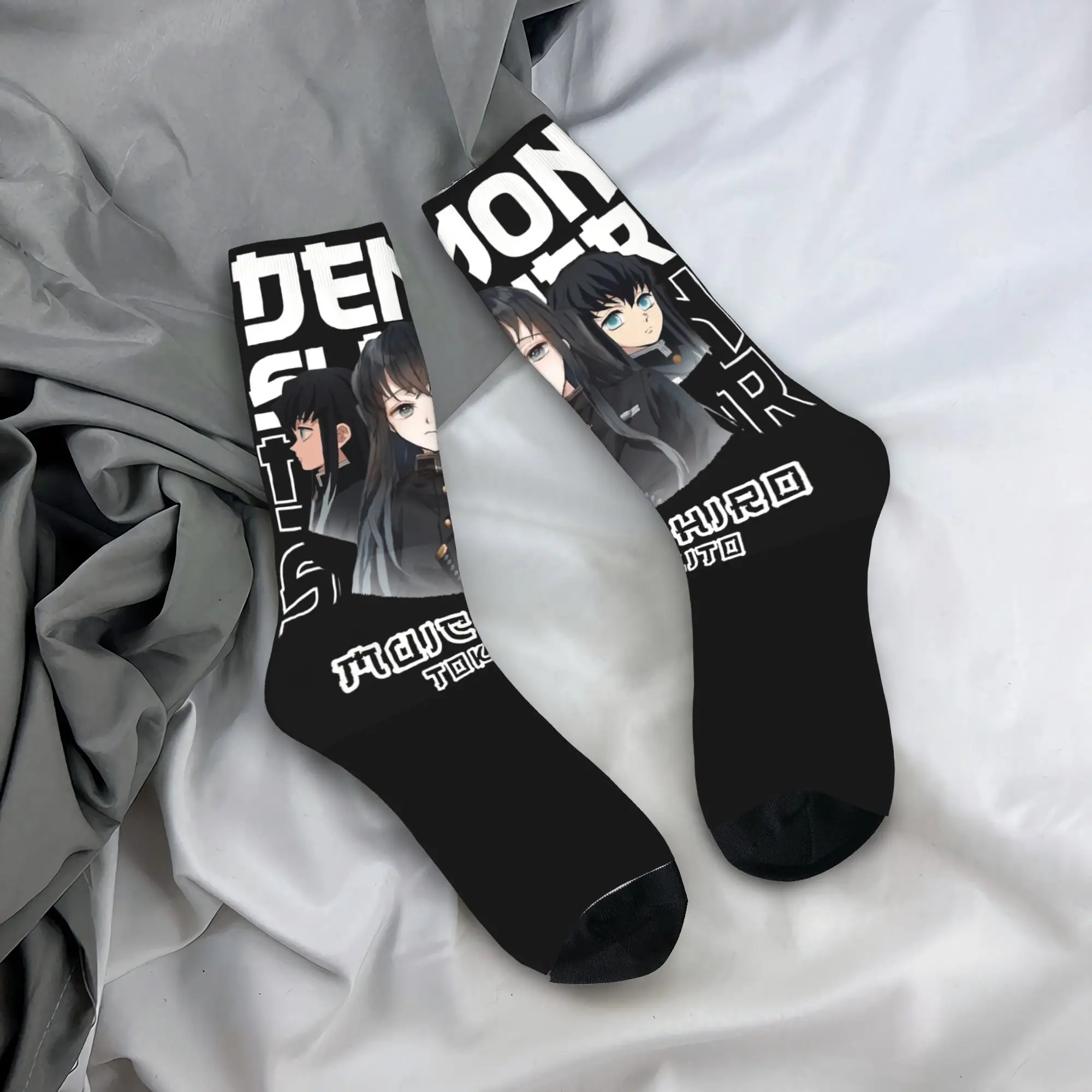 

Women Men Socks Muichiro Tokito meme Stockings Anti Skid Soft Socks Autumn Funny Printed Climbing Socks
