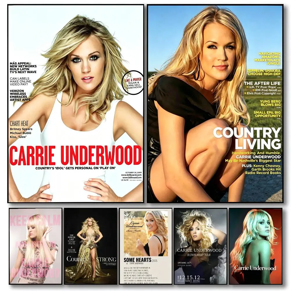 music Carrie Underwood Poster Poster HD Printing Cozy Warm Style Home Decor Suitable for Living Room Bedroom Gift