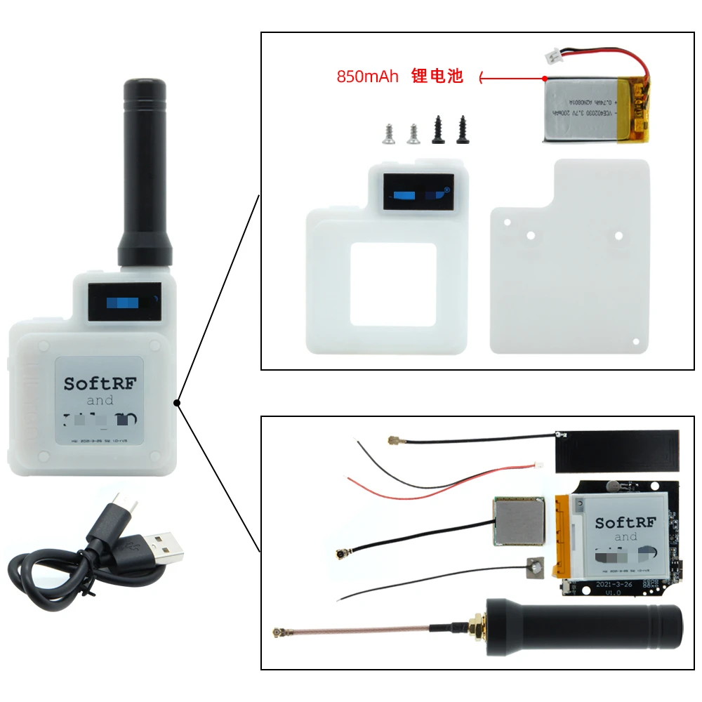 T-Echo NRF52840 BME280 SX1262 LoRa GPS E-paper NFC