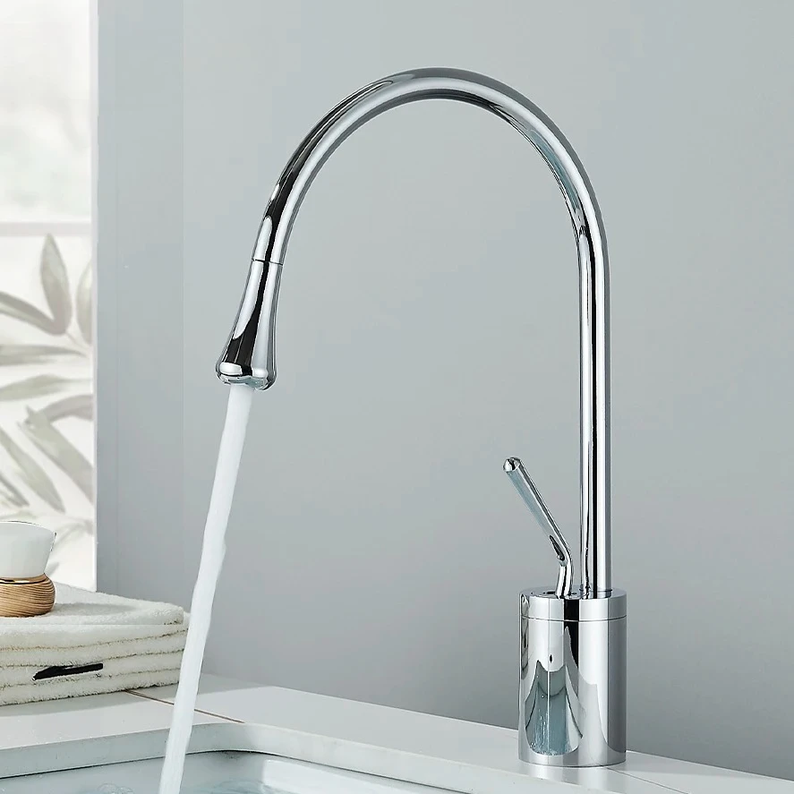 

Hot & Cold Mixer Tap for Bathroom Modern WashBasin Sink Faucet Deck Mounted Single Handle Bathroom Faucets Splash-proof Tap