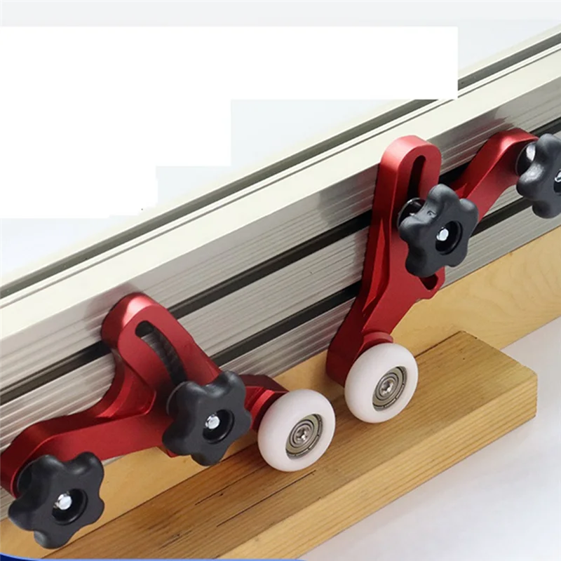

COFA-1 Set Upgraded Aluminum Alloy Feather Loc Board, Table Saw Feeding Safety Propelling Auxiliary Tool