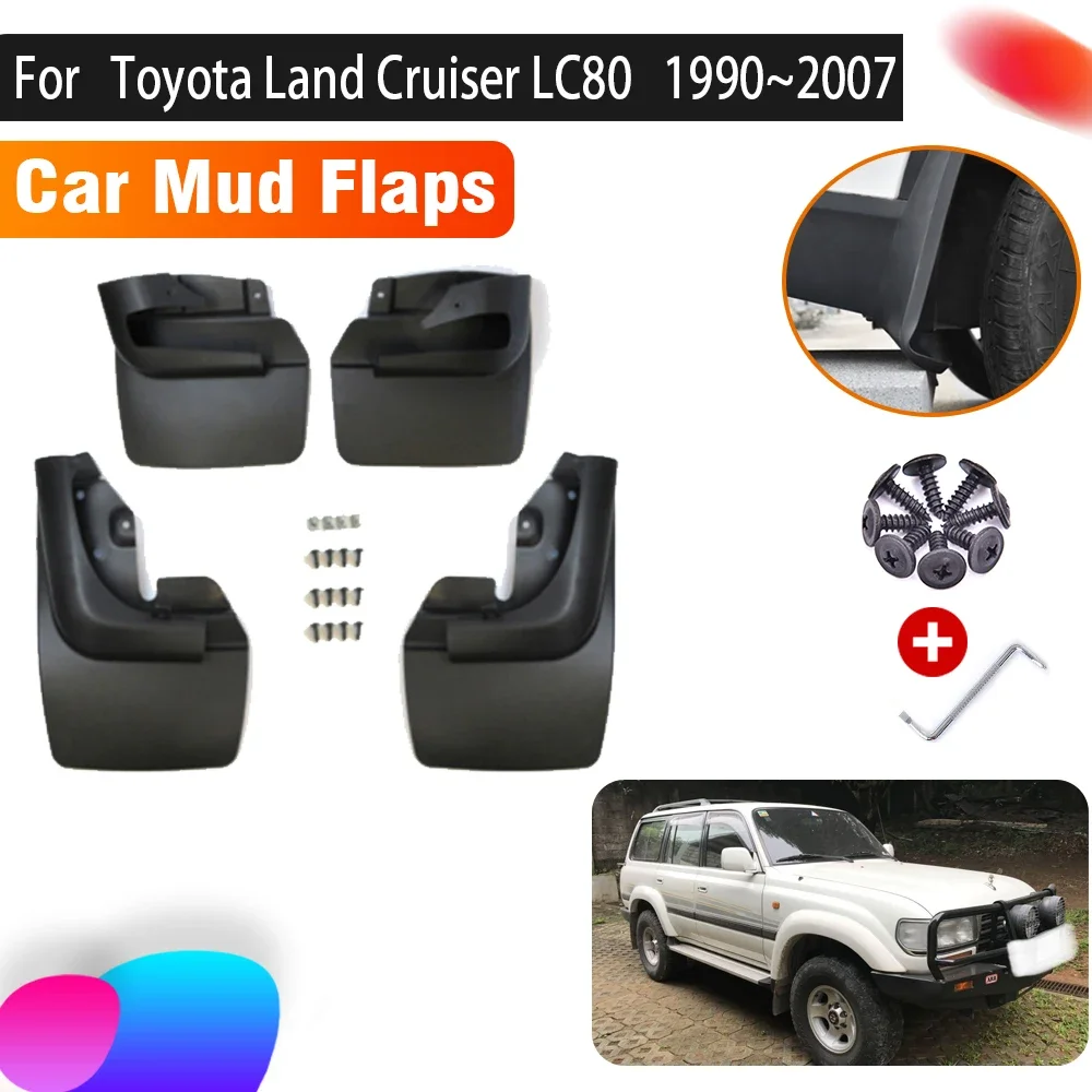 

Car Mudguards For Toyota Land Cruiser LC80 Accessories 80 1990~2007 Flap Splas Splash Guard Front Rear Fenders Car Accessories