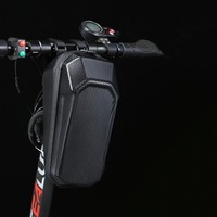 Durable 2L/3L Bicycle Rack Bag Black EVA Electric Scooter Organizer Front Pack Waterproof Large Capacity Electric Vehicle Bag