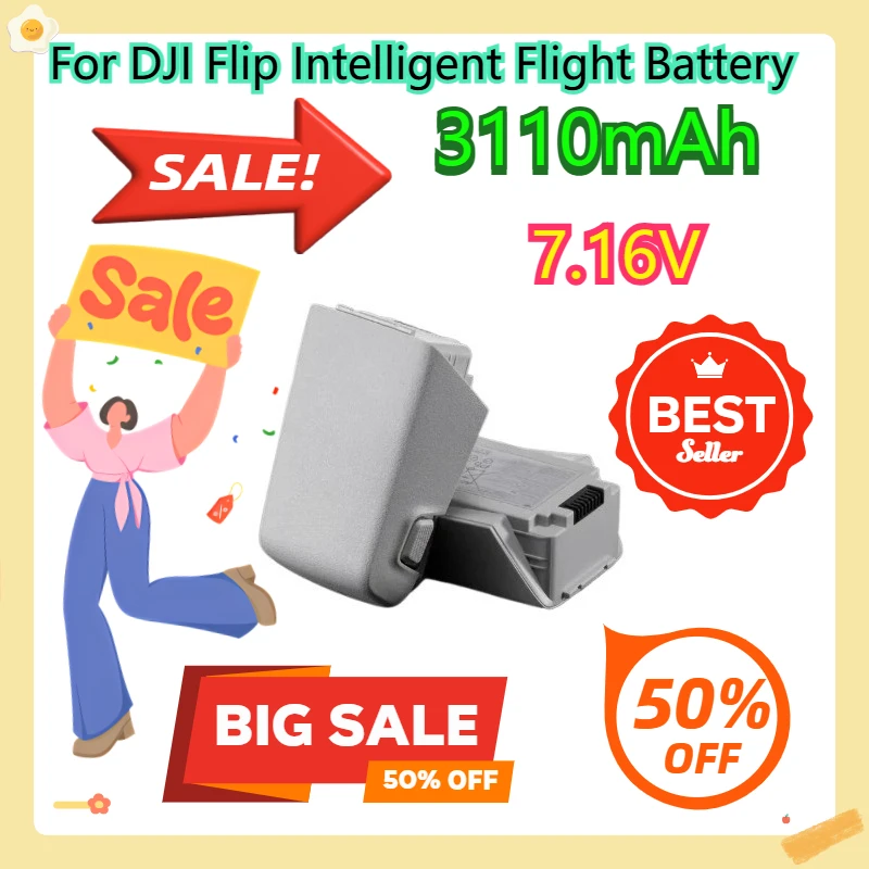 

For DJI Flip Intelligent Flight Battery 3110mAh