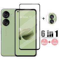 6in1 Full Cover Glass For Asus Zenfone 10 Tempered Glass Asus Zenfone 10 Screen Protector Protective Phone Film Asus Zenfone 10