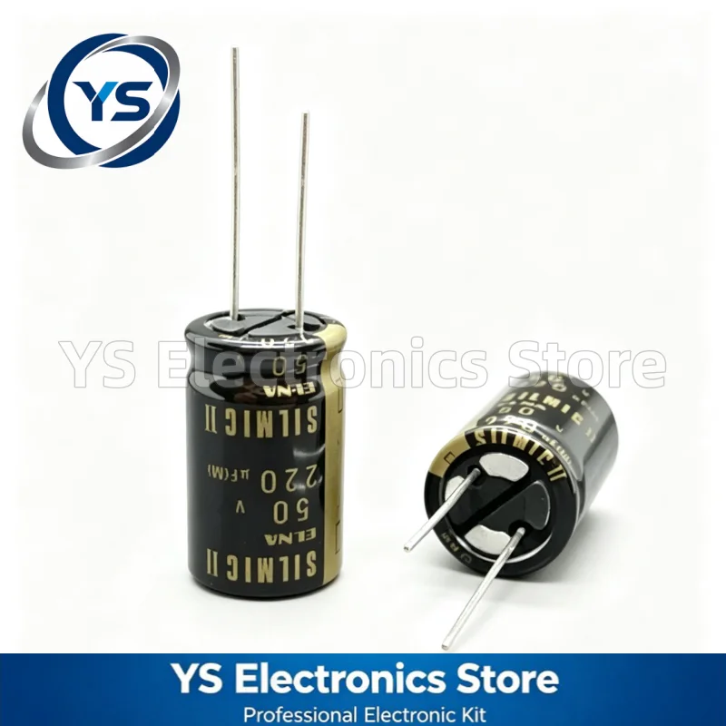 10/20/50pcs 50V220UF ELNA RFS SILMIC II Series 16X25mm HiFi Audio Capacitor RFS-50V221MJ6# 220UF50V 50V 220UF Original and NEW
