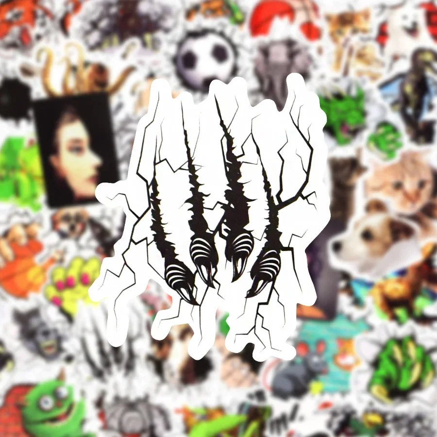 

10/50 PCS Laptop Stickers Realistic Cracks 3D Funny Stickers for Kids Teens Adults Car Scrapbooking Helmet Bicycle Sticker