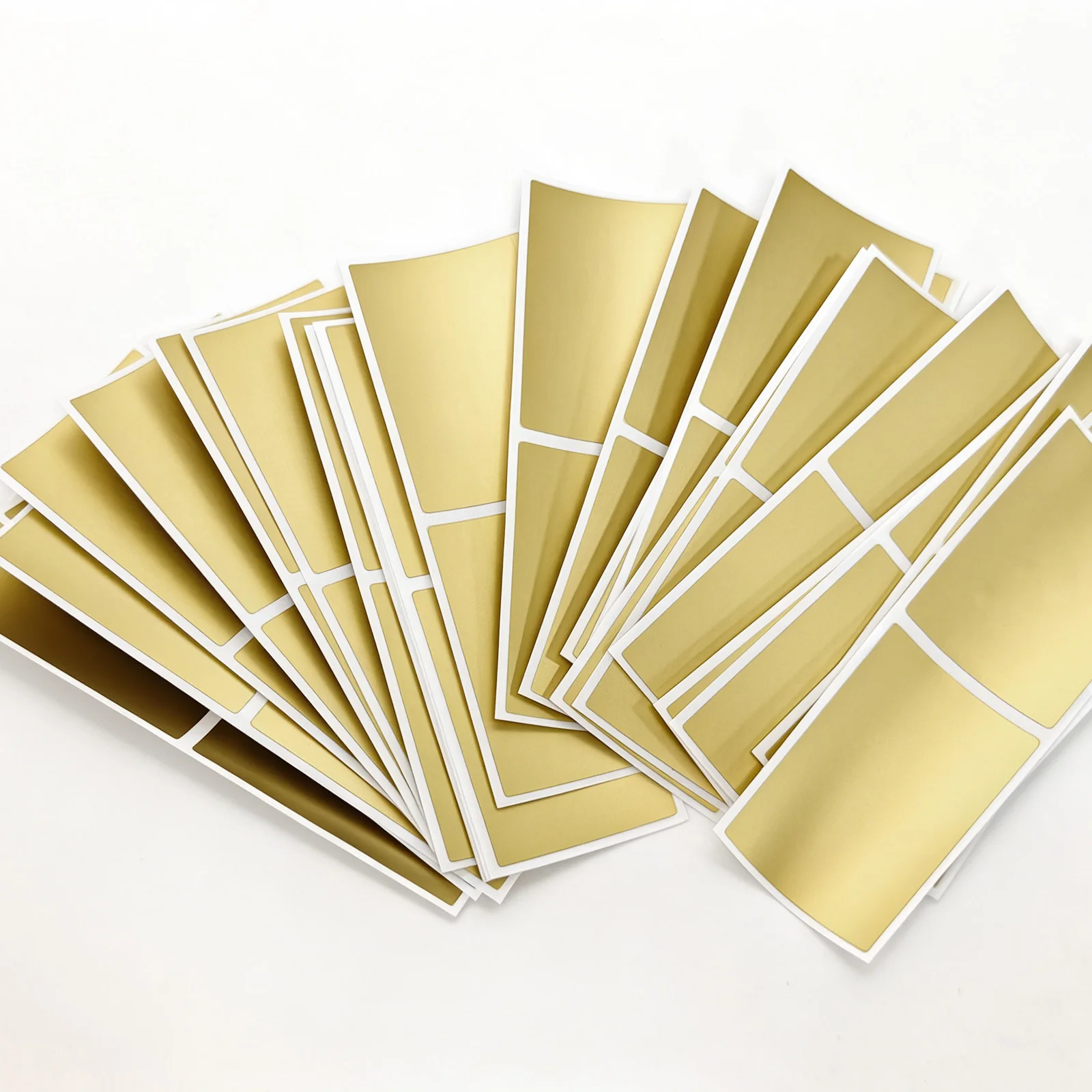 100Pcs Gold Scratch off Stickers 35x58MM Custom Scraping Card Lucky Draw Creative Scratch off Stickers for Business Promotions