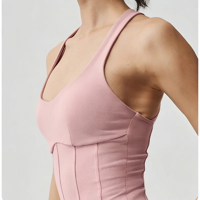 SEEKSUC Women's Dress with Chest Cushion Bottom Shorts Breathable Quick Drying Outdoor Gym Fitness Running Tennis Skirt view 6