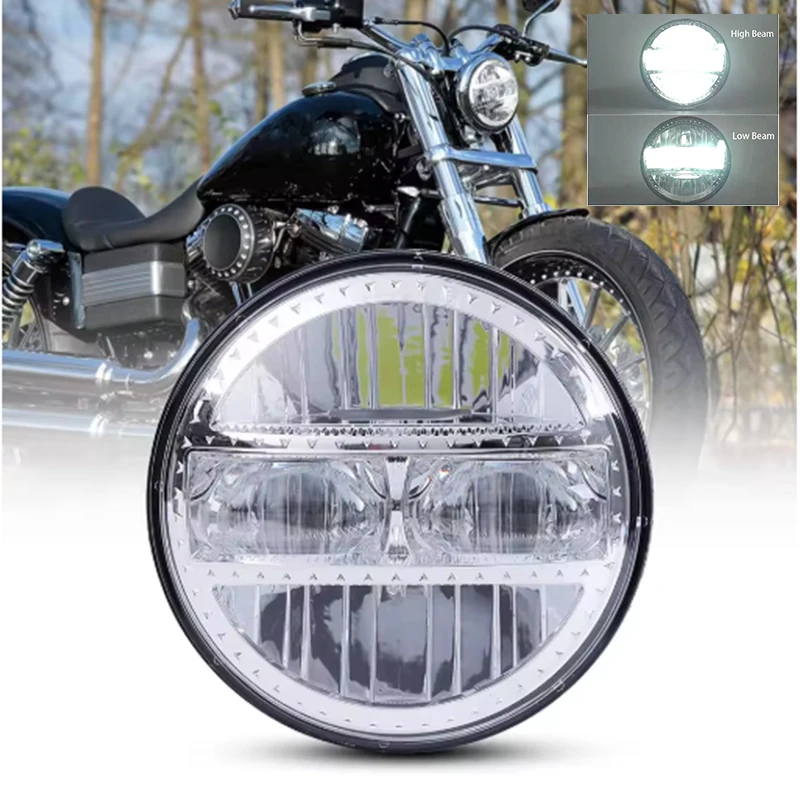 

5.75" LED Headlight For Harley Models Motorcycle 5 3/4" Headlamp DRL for Honda VT1300 2010-2022 Fury Sabre Interstate Stateline