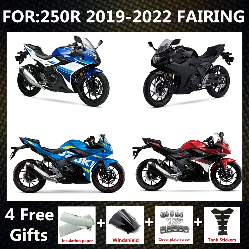 NEW ABS Motorcycle full Fairing kit fit for GSXR250 GSXR 250 GSX250R 2017 2018 2019 2020 2021 2022 2023 bodywork Fairings kits