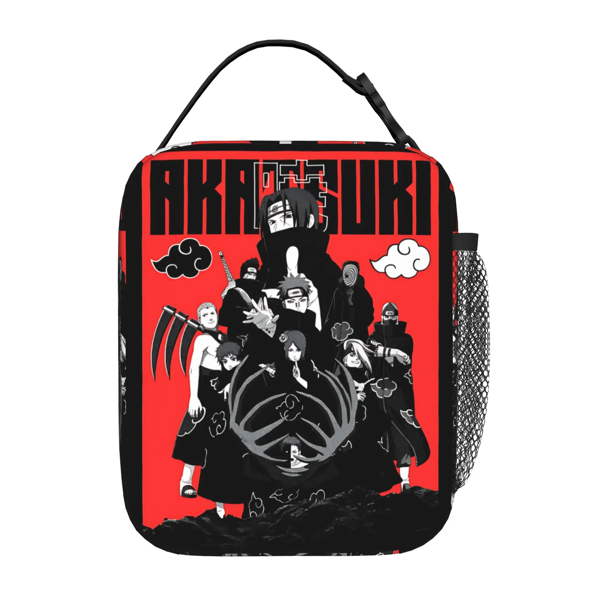 Naruto anime comic Insulated Lunch Bag Insulation Bento Pack Rice Bag  bolsa Student Bento Lunch Handbag Insulation