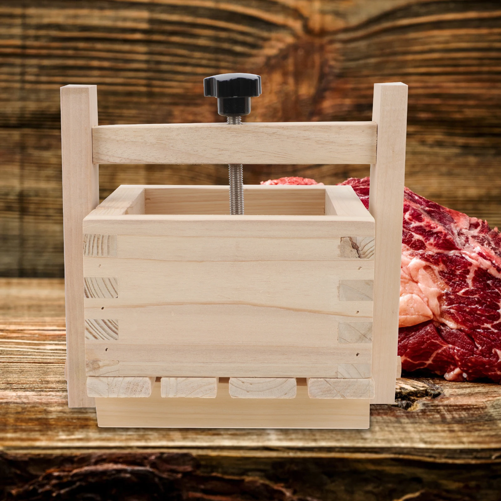 

1pcs Meat Pressing Mold Manual Press Meat Maker Homemade Healthy DIY Tool Easy Clean Practical Pork Head Presser Box Kitchen