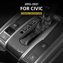 For ﻿HONDA 2016 2017 2018 2019 2020 2021 10th CIVIC SEDAN HATCHBACK AT Gear transmission decorative sticker interior accessories