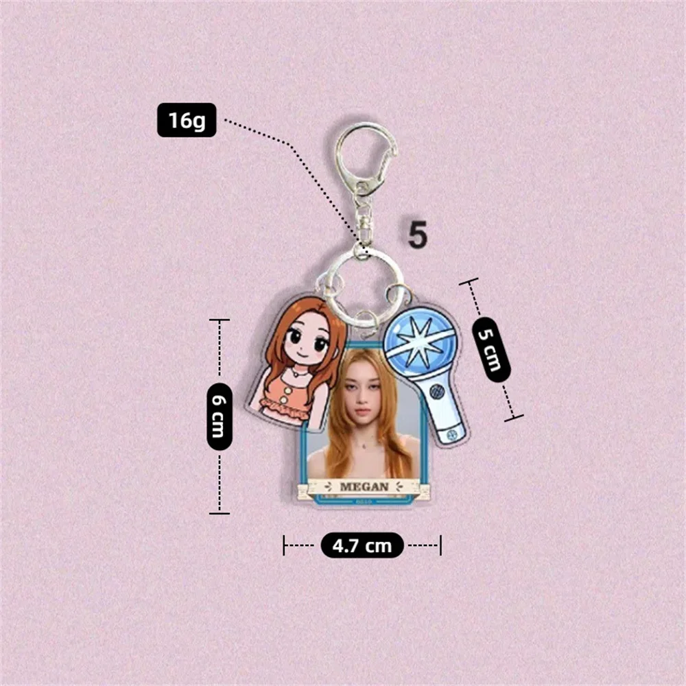 Kpop KATSEYE 3 шт./компл. брелок Lightstick мультяшная фигурка сумка подвески MEGAN DANIELA SOPHIA YOONCHAE LARA MANON сумка аксессуары