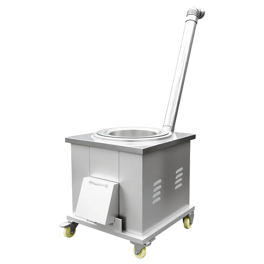 

Thickened stainless steel firewood stove Household pot stove New mobile rural firewood stove