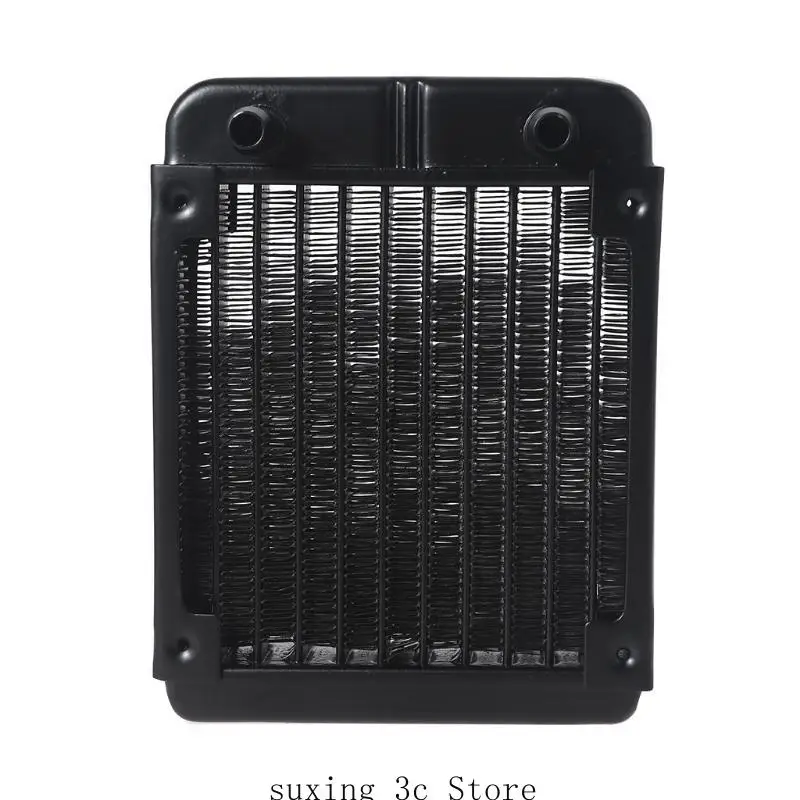 E8BE Aluminum Radiator CPU Water Cooling Heat Exchanger with 1/4 inch Thread 10 Tubes