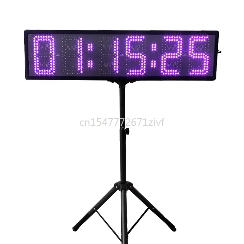 

Outdoor Programmable Sports Timer Single-Sided Waterproof LED Large Stopwatch Marathon Race Countdown Clock