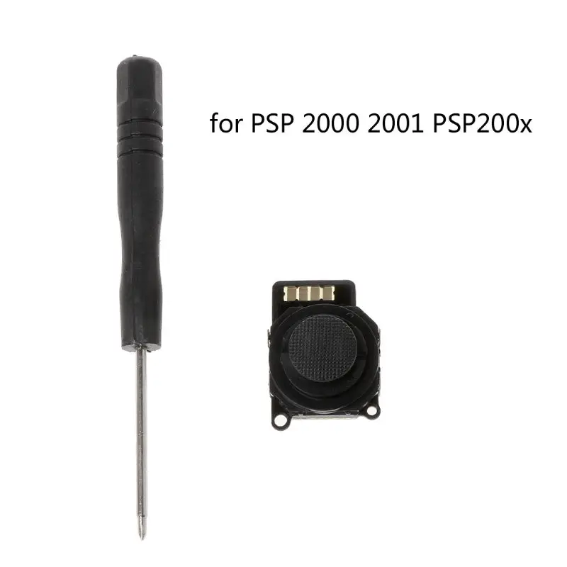 3D Analog Joystick Thumb  for Psp 2000 2001 200X Controller Thumbstick Replacement Repair Part with Repairing Tool J60A