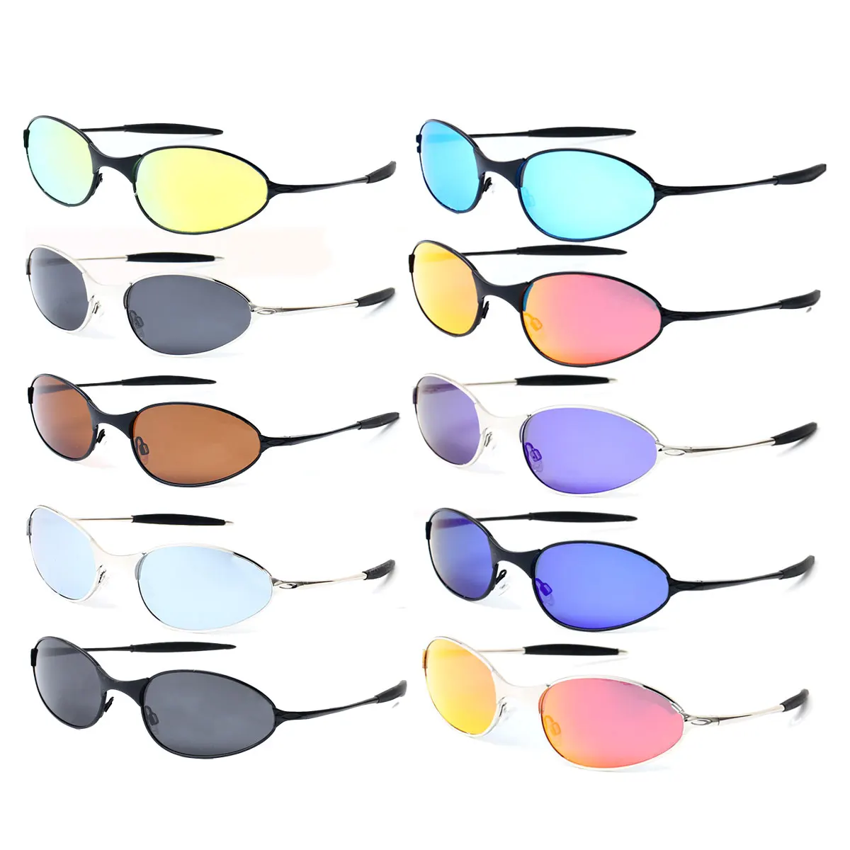 

Outdoor sports oval leisure travel cycling retro personality sunglasses men and women retro sunglasses driving